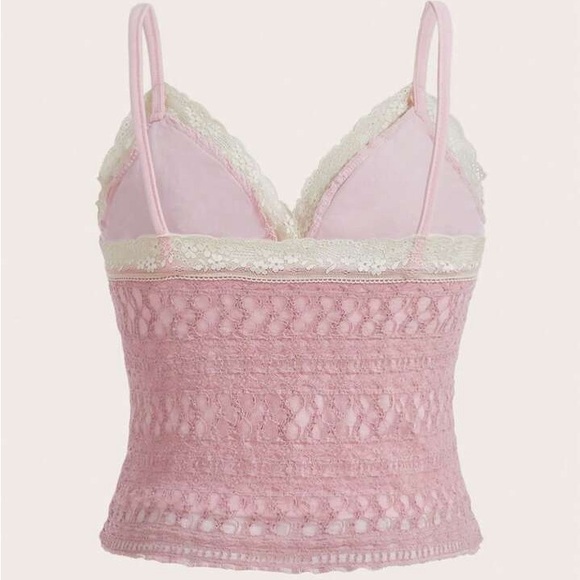 Lace Trim Cami Top - Picture 2 of 4